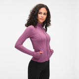 Double-sided brushed yoga jacket